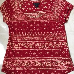 Lucky Brand Short Sleeve Print Shirt